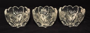 lot 257 image: Three Marquis by Waterford Crystal Romance Collection Votive Candle Holders