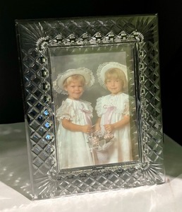 lot 122 image: Three Solid Glass Decorative Picture Frames