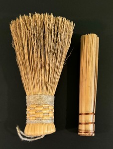 lot 312 image: Six Ceremonial Oil Candles and Alter Brush