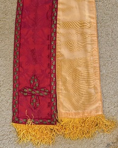 lot 332 image: Variety of Catholic Priest Chasuble Vestment Stoles
