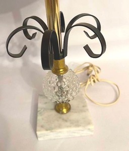 lot 413A image: Vintage Italian Marble Based Table Lamp