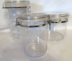 lot 482 image: Three Plastic Kitchen Storage Containers