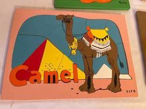 lot 483 image: Four Vintage Sifo Wooden Puzzles