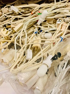 lot 357 image: Large Box of Department 56 Village Light Up Cords