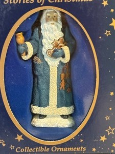 lot 179 image: Collection of Six Pipkas Stories of Christmas Ornaments including Pipkas Stories of Christmas Yes, Virginia Ornament
