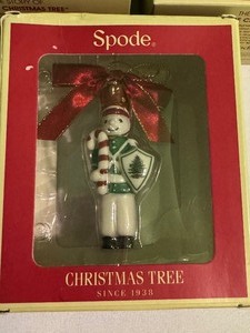 lot 191 image: 8 New Spode Christmas Ornaments