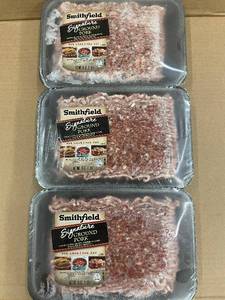 lot 16 image: C - Lot of 3 Smithfield Signature Ground Pork Packages