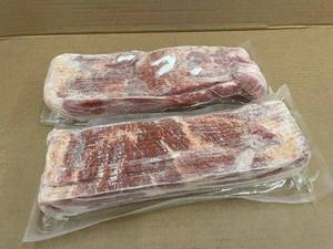 lot 19 image: J - Lot of 2 Packs 1.5 LBs of Frozen Bacon 3LBs Total