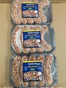 lot 37 image: C - Lot of 3 Packs of Food Lion Mild Italian Sausage (16 oz each)