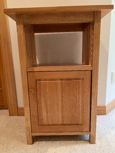lot 74 image: Wood Side Table  Cabinet