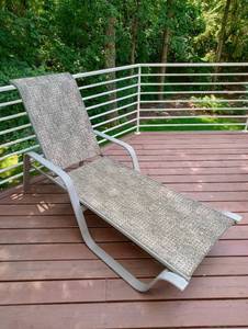 lot 56 image: Vintage Outdoor Chaise Lounge Chair