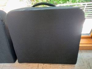 lot 60 image: Black Contoured Outdoor Seat Cushions