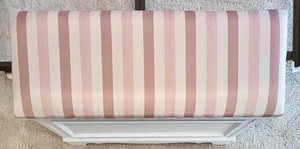 lot 12 image: Custom Upholstered and Painted Aroma Tight Pressure Tested LANE, ALTAVISTA, VIRGINIA Cedar Chest with Key