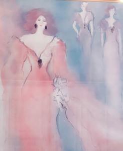 lot 13 image: RISE Framed Watercolor Artwork