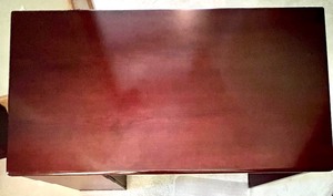 lot 18 image: Large Cherry Wood Office Desk