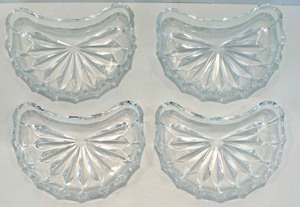 lot 24 image: Vintage Set of 8 Glass BONE BOWLS