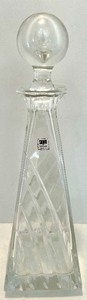 lot 52 image: Vintage MARIO CIONI CRISTALLO GARANTITO ITALIAN Glass Decanter with Topper