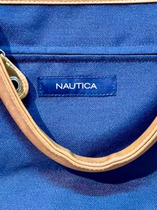 lot 96 image: NAUTICA Blue Canvas and Pleather Bag