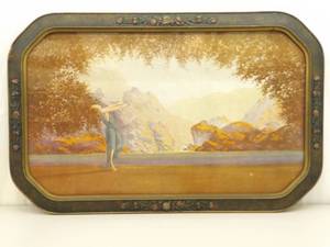 lot 19 image: Antique Wood Framed Dawn by Robert Wood