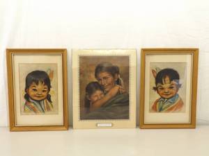 lot 20 image: 3 Native American Themed Prints