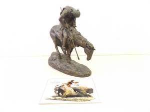 lot 37 image: Vintage Daniel Monfort End of Trail Sculpture