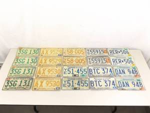 lot 42 image: Lot of 20 Vintage Minnesota Metal License Plates