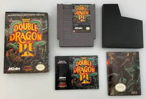 lot 11 image: 1990 NES Double Dragon III Game In Original Box