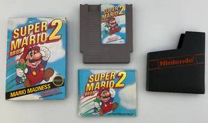 lot 18 image: 1988 NES SUPER MARIO 2 Game In Original Box