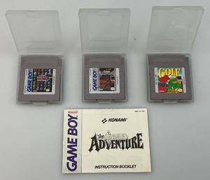 lot 34 image: Three Vintage Game Boy Games Including MARIO GOLF And More
