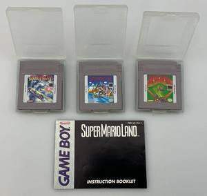 lot 38 image: Three Vintage Game Boy Games Including Super Mario Land And More