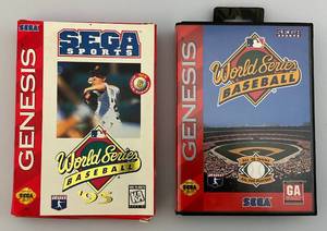 lot 42 image: Vintage SEGA GENESIS WORLD SERIES BASEBALL GAMES