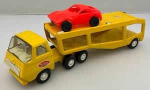 lot 66 image: 1970s TONKA Miniature Car Hauler With One Car