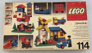 lot 90 image: 1976 No.114 Lego Set In Original Box (Box Beat Up A Little)