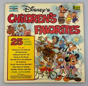 lot 105 image: 1979 Disneyland Records Childrens Favorites Volume I Album In Original Sleeve