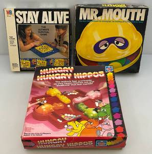 lot 114 image: Misc. Vintage Games Including Hungry Hippos & More