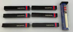 lot 131 image: 1970s Sheaffer White Plastic Pens (NIB)