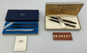 lot 139 image: Vintage Cross Soft Tip Pen No. 3504 Chrome Unused (NIB) & Vintage Bradley Pen & Pencil Set (NIB)