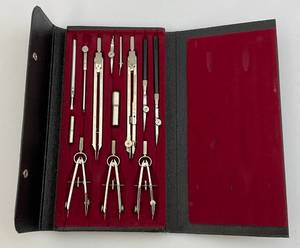 lot 140 image: Vintage Drafting Set Made In Germany No. 53 C 7822