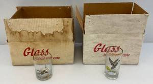 lot 147 image: Vintage Waterfowl Glasses (NIB)