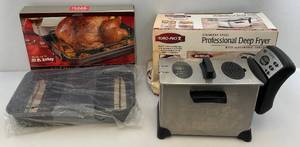 lot 179 image: Euro-Pro X Professional Deep Fryer (NEW OPEN BOX MISSING CORD) & More