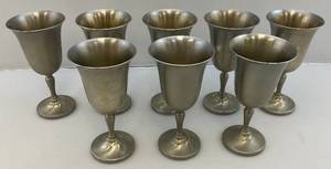 lot 189 image: Vintage PREISNER  2154 Pewter Goblets