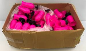 lot 193 image: Misc. Pink Plastic Party Cups Unused In Box