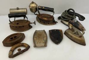 lot 194 image: Misc. Vintage irons Including Coleman & More