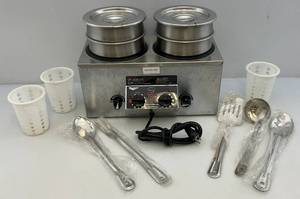 lot 204 image: Commercial NSF Vollrath Soupr Chef Soup Warmer With Extras