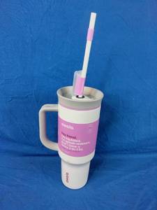 lot 162 image: New Owala 40oz Stainless Steel Straw Tumbler