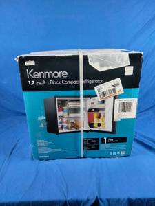lot 218 image: New Kenmore 1.7 cu-ft Refrigerator - Black