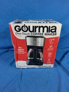 lot 220 image: New Gourmia 5 Cup One-Touch Switch Coffee Maker with Auto Keep Warm Black