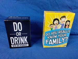 lot 244 image: New  Roll over image to zoom in Do You Really Know Your Family and Do or Drink Win or Hydrate Game