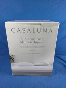 lot 205 image: New 3 Serene Foam Mattress Topper - Casaluna Queen Size
