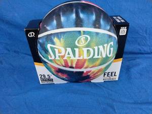 lot 208 image: New Spalding Spiral Dye 29.5 Basketball